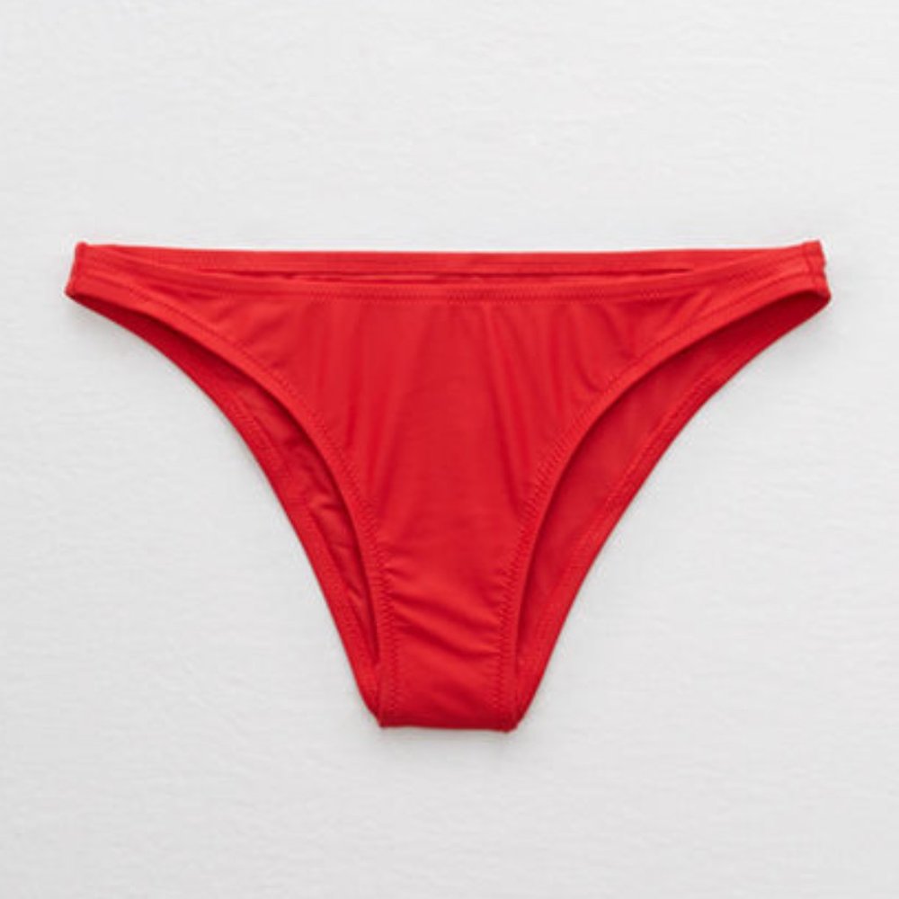 Aerie Chilly Red Cheeky Swim Bottoms | NWT